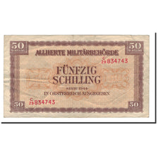 Austria, 50 Schilling, 1944, KM:109, VF(20-25)