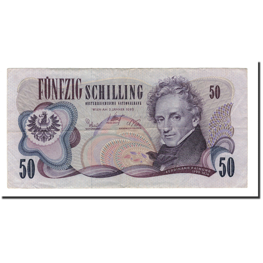 Banknote, Austria, 50 Schilling, 1972, 1970-01-02, KM:143a, EF(40-45)