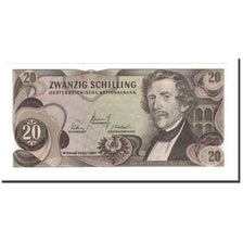 Banknote, Austria, 20 Schilling, 1968, 1967-07-02, KM:142a, UNC(65-70)