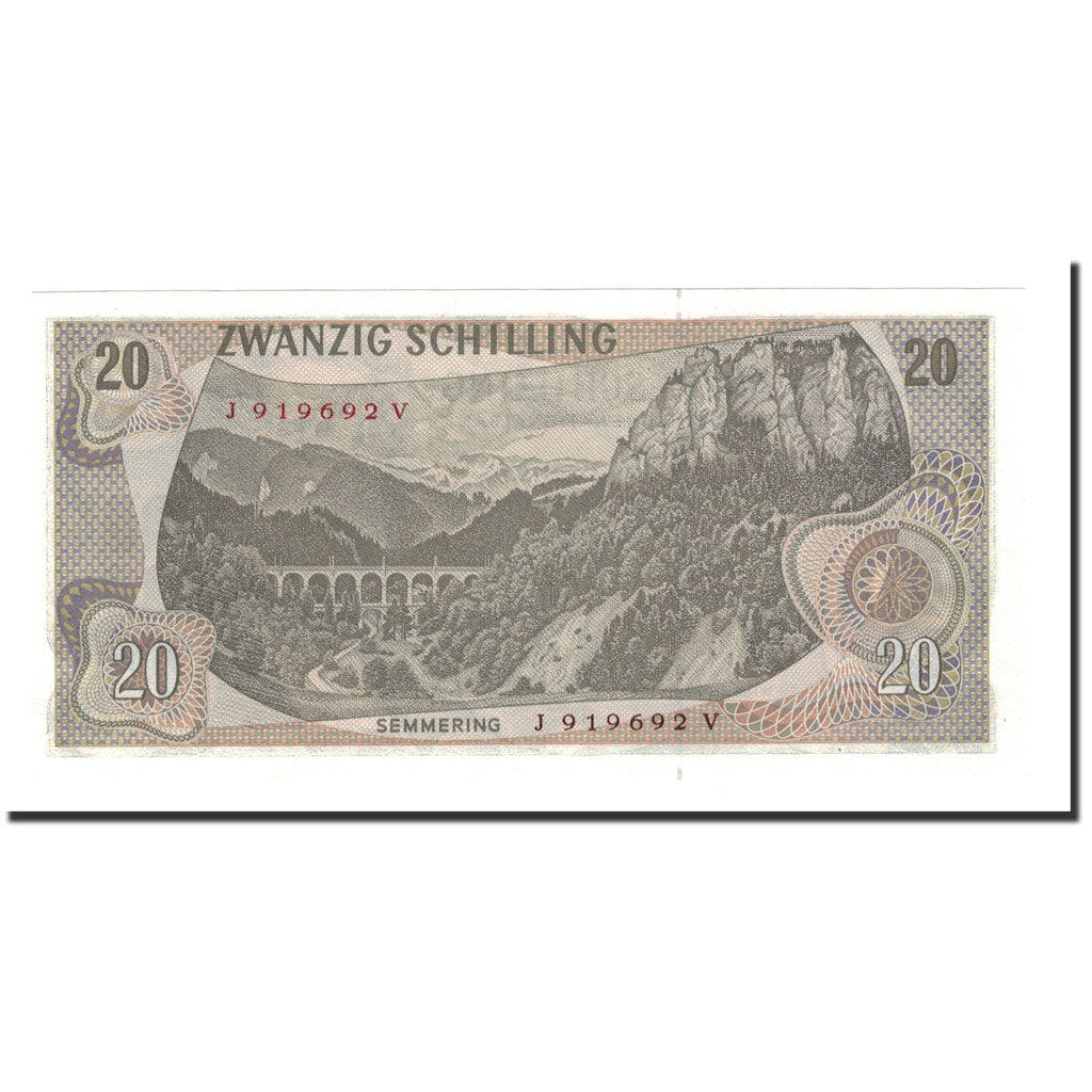 Banknote, Austria, 20 Schilling, 1968, 1967-07-02, KM:142a, UNC(65-70)