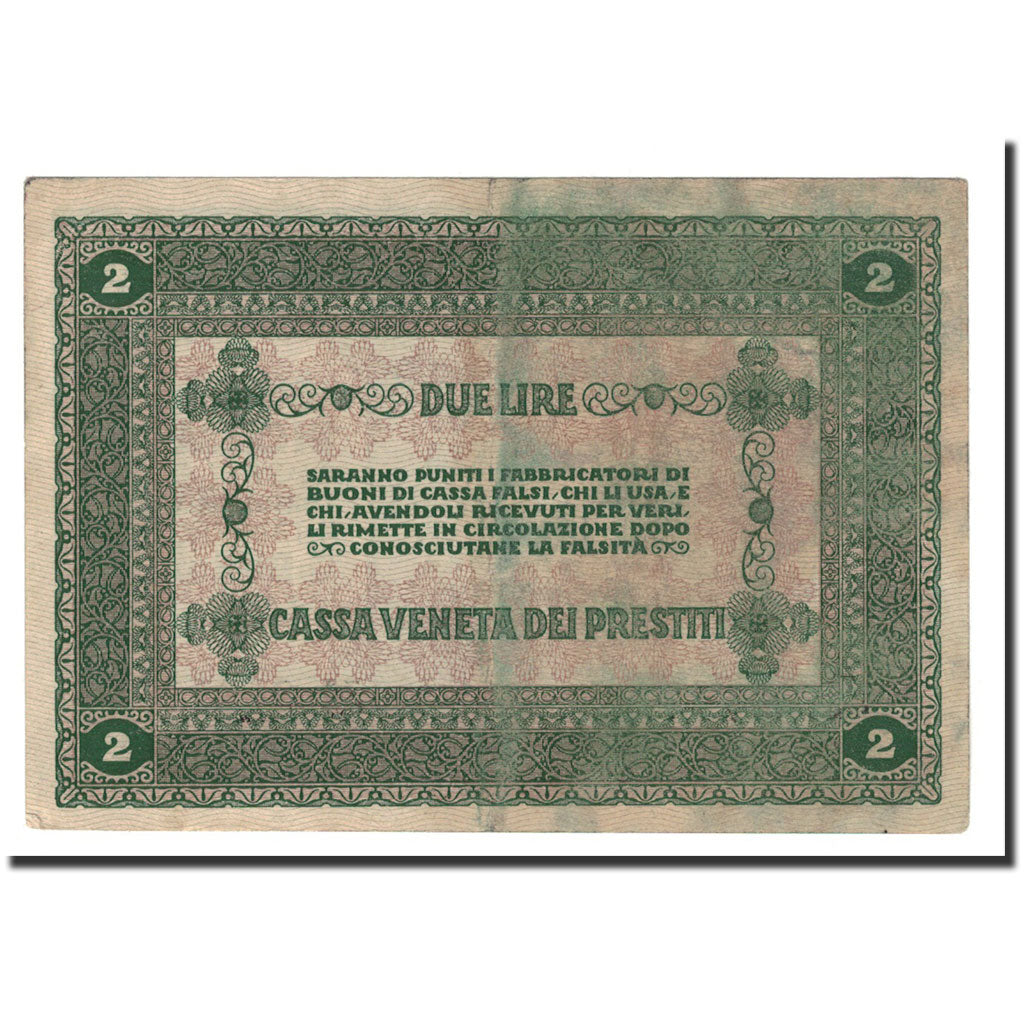 Italy, 2 Lire, 1918, 1918-01-02, EF(40-45)