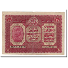 Billet, Italie, 20 Lire, 1918, 1918-01-02, TTB