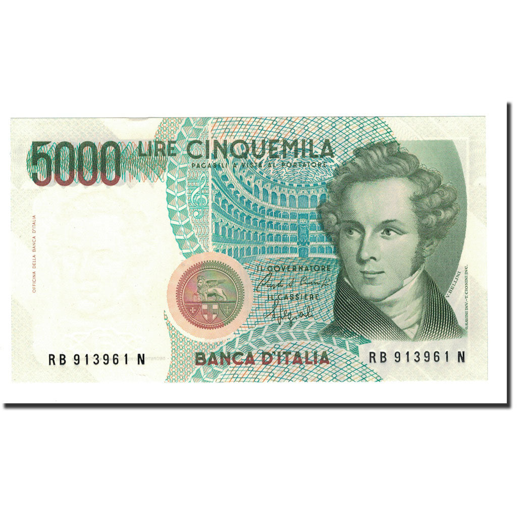Geldschein, Italien, 5000 Lire, 1985, 1985-01-04, KM:111b, UNZ