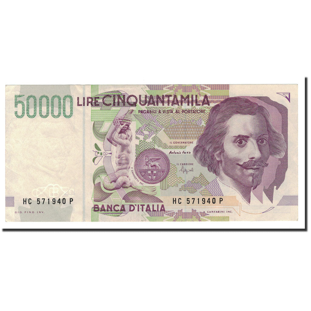 Billet, Italie, 50,000 Lire, 1992, 1992-05-27, KM:116a, SPL+