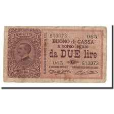 Italy, 2 Lire, 1914-1917, KM:37a, F(12-15)