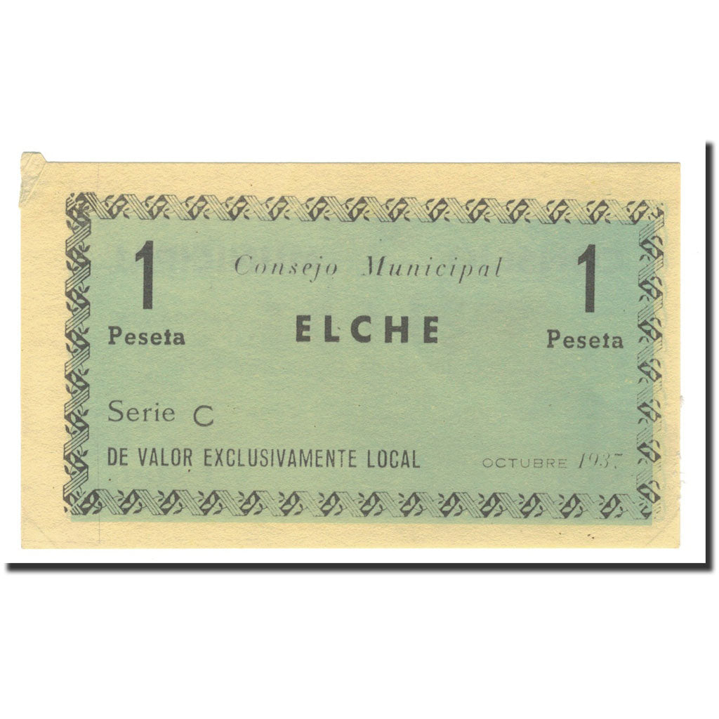 Banknote, Spain, 1 Peseta, 1937, 1937-10-15, UNC(63)