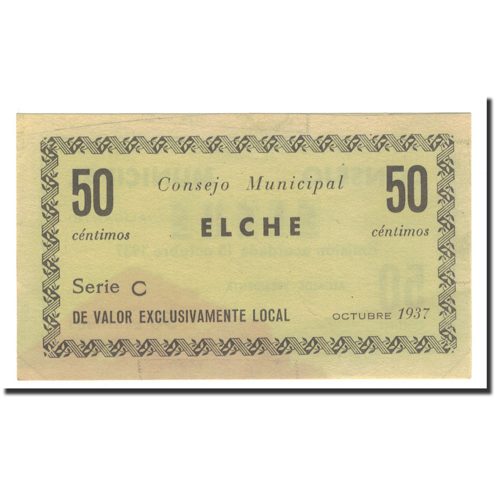 Spain, 50 Centimos, 1937, 1937-10-15, UNC(63)