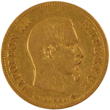 Francia, 10 Francs, 1855, Paris, BB, Oro