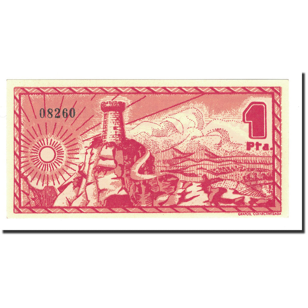Banknote, Spain, 1 Peseta, 1937, UNC(65-70)