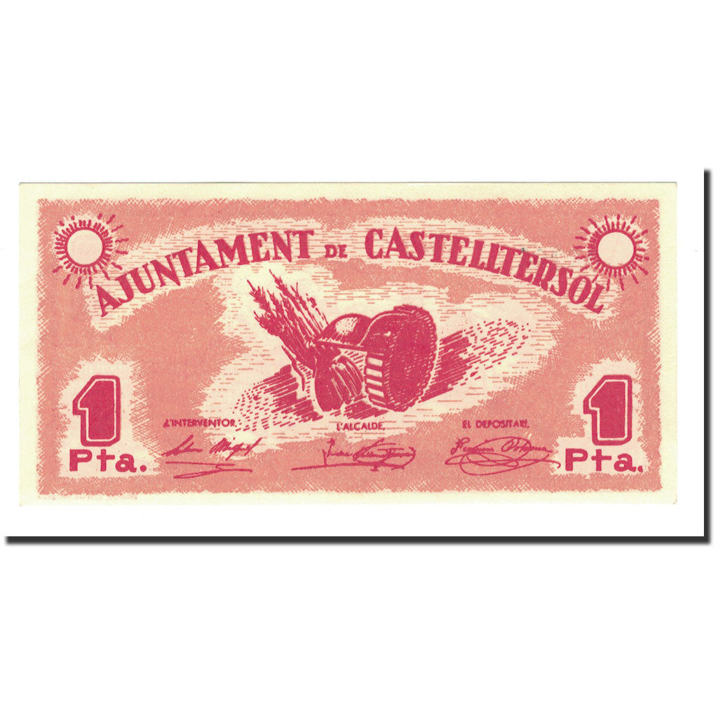 Banknote, Spain, 1 Peseta, 1937, UNC(65-70)
