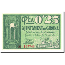 Billet, Espagne, 25 Centimos, 1937, 1937-06-25, NEUF