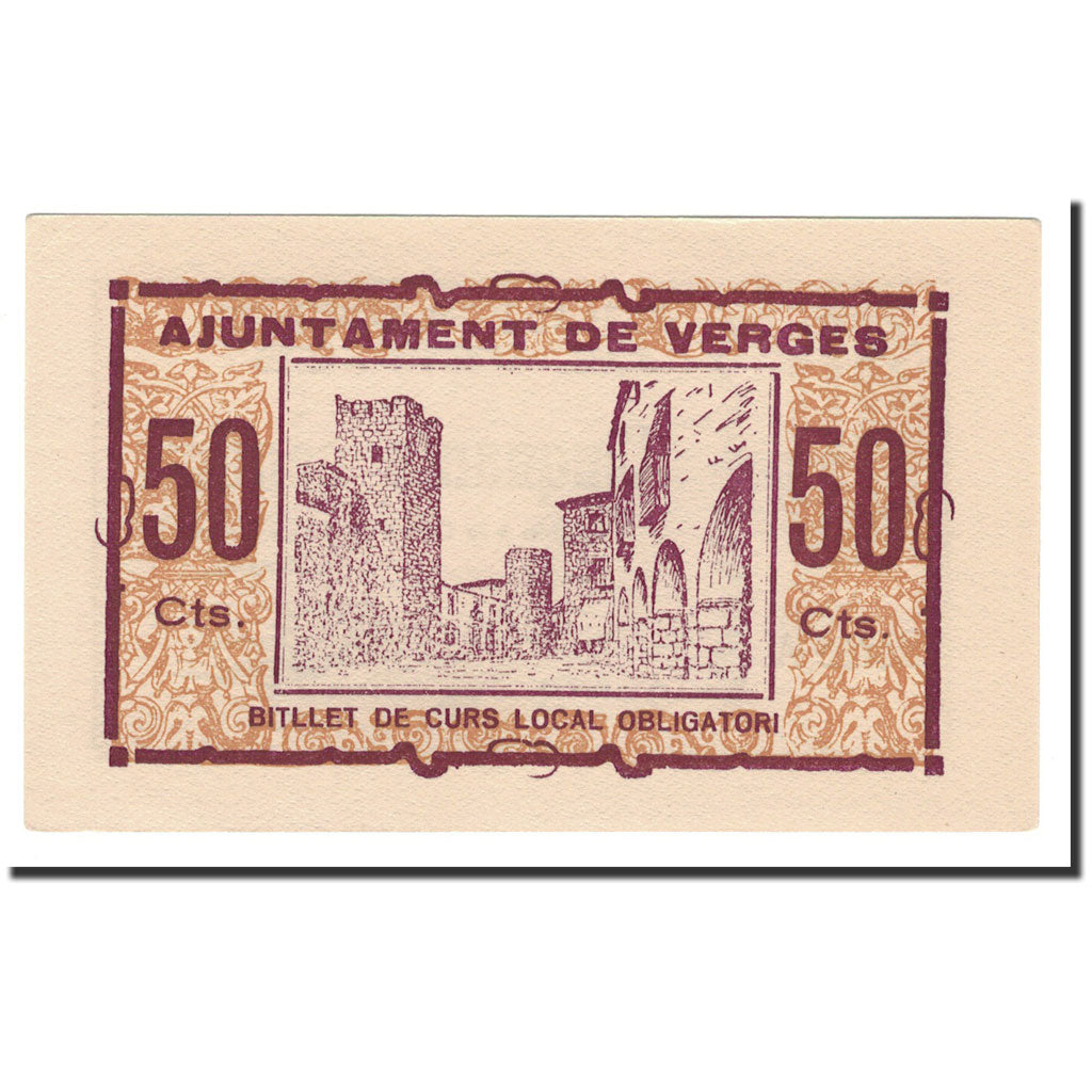 Banknote, Spain, 50 Centimos, 1936, UNC(65-70)