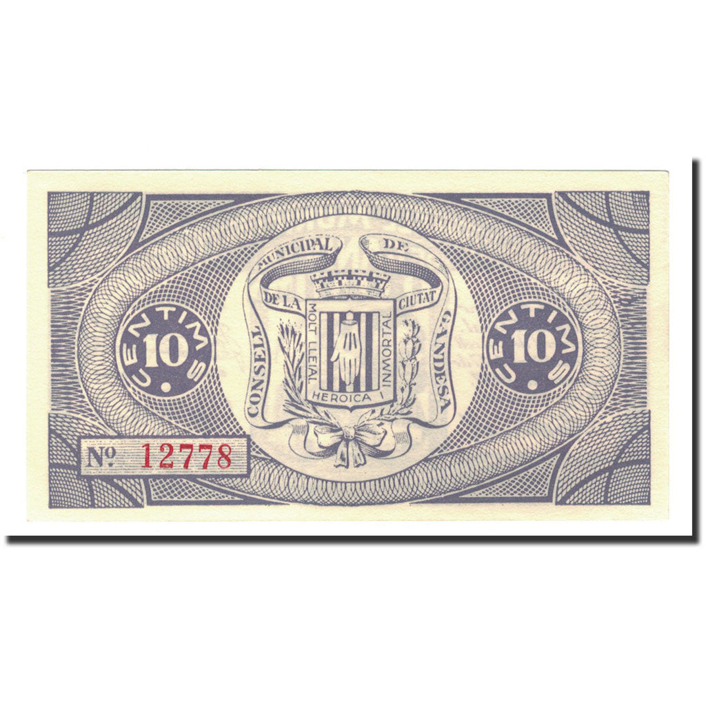 Spain, 10 Centimos, 1937, 1937-09-17, UNC(65-70)