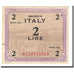 Banknote, Italy, 2 Lire, 1943, KM:M11a, EF(40-45)