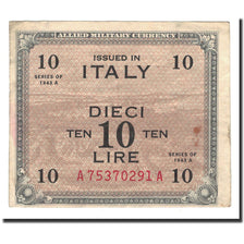 Italy, 10 Lire, 1943A, KM:M19a, VF(30-35)