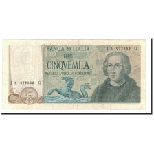 Italy, 5000 Lire, 1971-1977, KM:102b, 1973-04-11, EF(40-45)