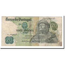 Banknote, Portugal, 20 Escudos, 1971, 1971-07-27, KM:173, VF(30-35)