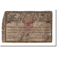 Portugal, 2400 Reis, 1826, KM:20a, VG(8-10)