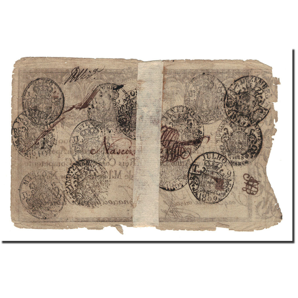 Banknote, Portugal, 10,000 Reis, 1826, KM:28, VG(8-10)