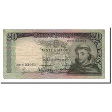 Banconote, Portogallo, 20 Escudos, 1964, KM:167b, 1964-05-26, BB