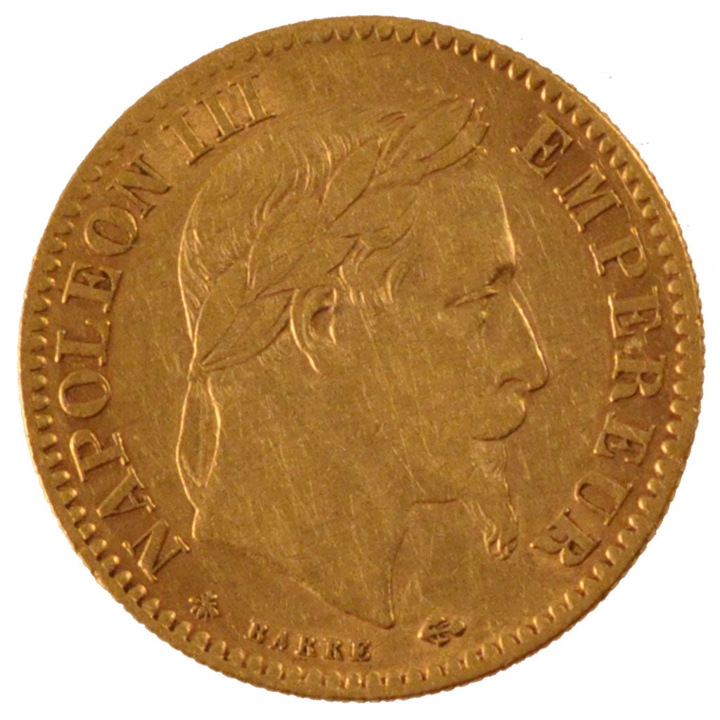 FRANCE, Napoléon III, 10 Francs, 1862, Paris, KM #800.1, EF(40-45), Gold, Gadour