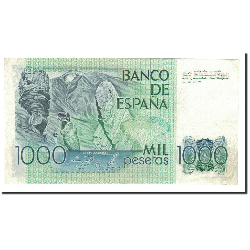 Banknote, Spain, 1000 Pesetas, 1982, 1979-10-23, KM:158, AU(55-58)