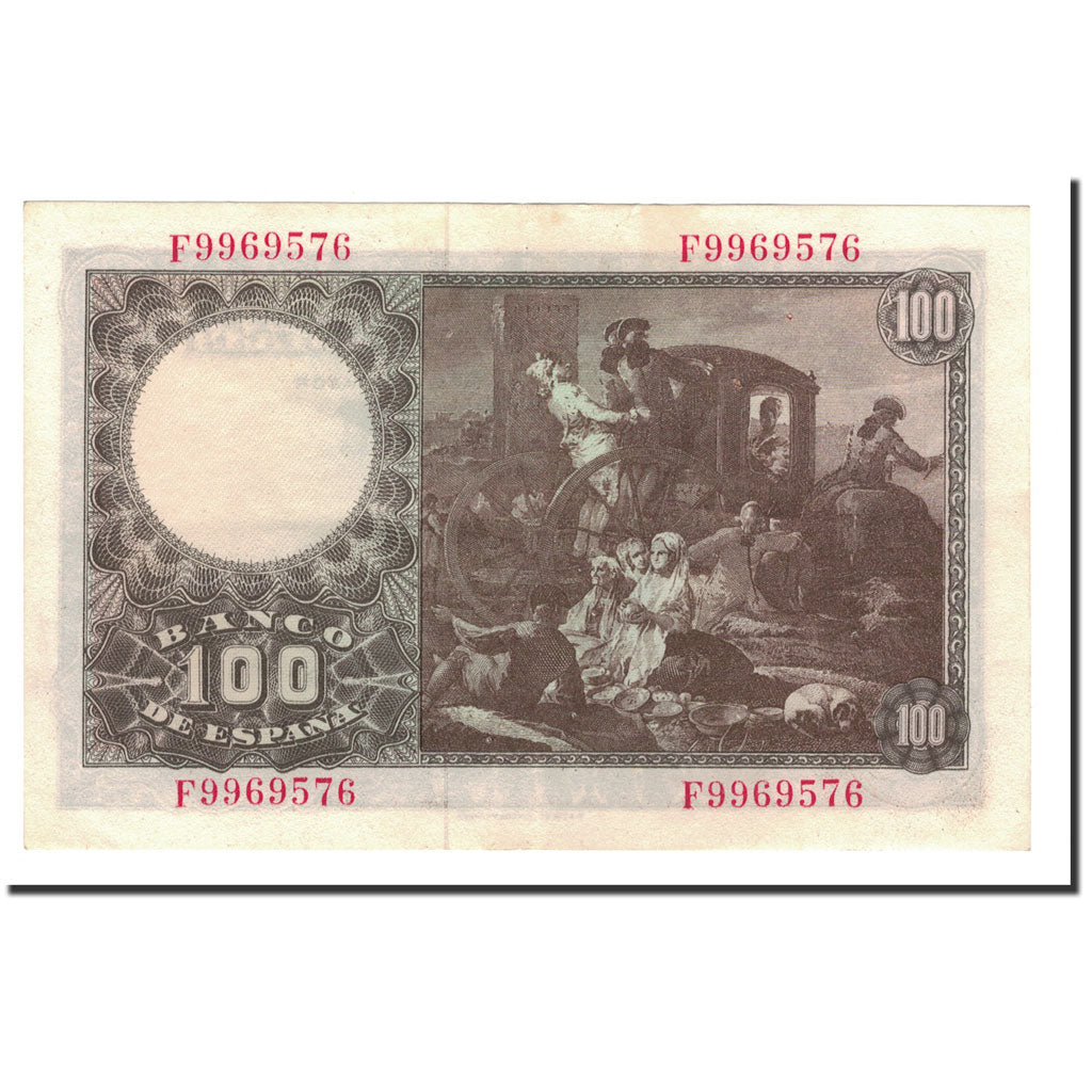 Banknote, Spain, 100 Pesetas, 1950, 1948-05-02, KM:137a, AU(55-58)