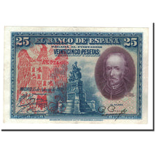 Biljet, Spanje, 25 Pesetas, 1928, 1928-08-15, KM:74a, SUP