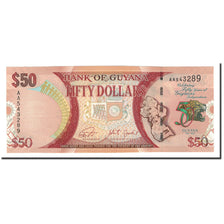 Banknot, Gujana, 50 Dollars, 2016, KM:41, UNC(65-70)