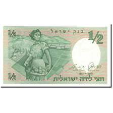 Biljet, Israël, 1/2 Lira, 1958, KM:29a, NIEUW