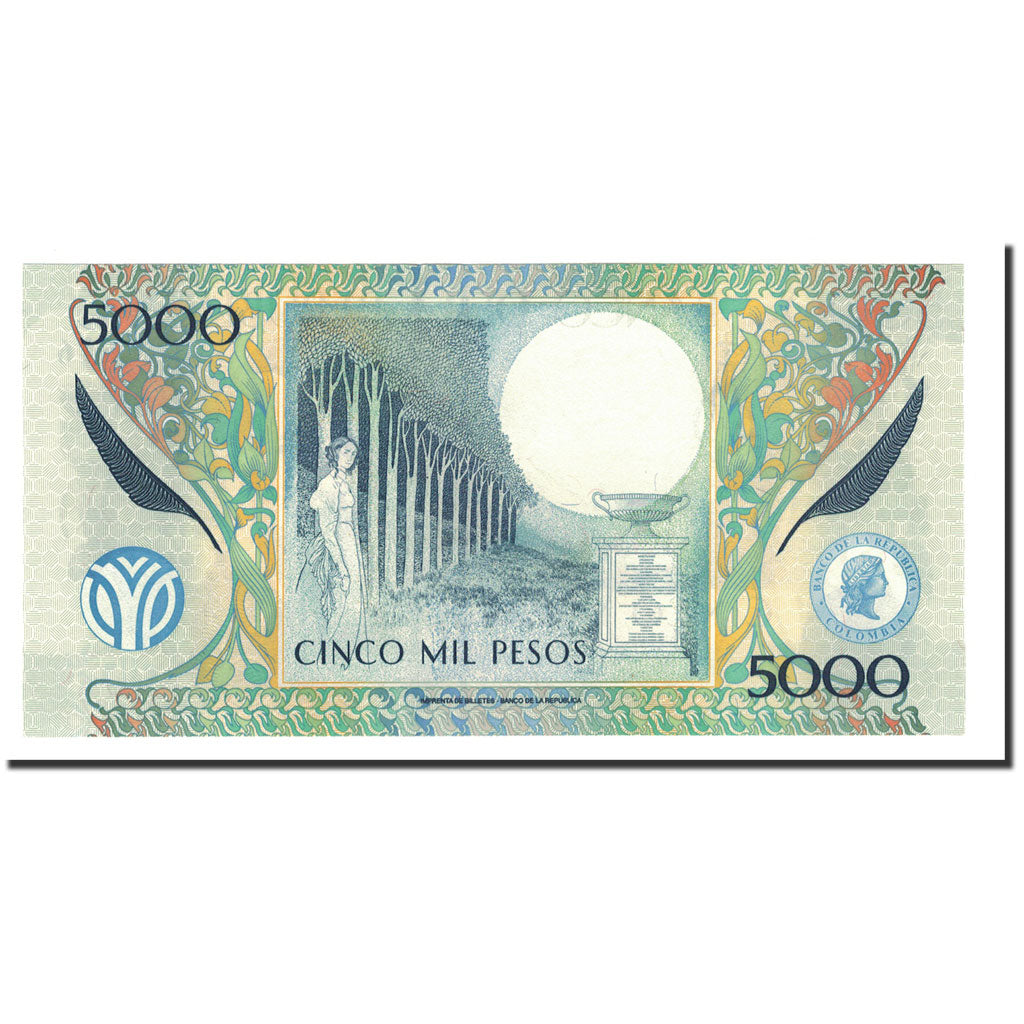 Banknote, Colombia, 5000 Pesos, 2001-2013, 2013-09-10, UNC(65-70)