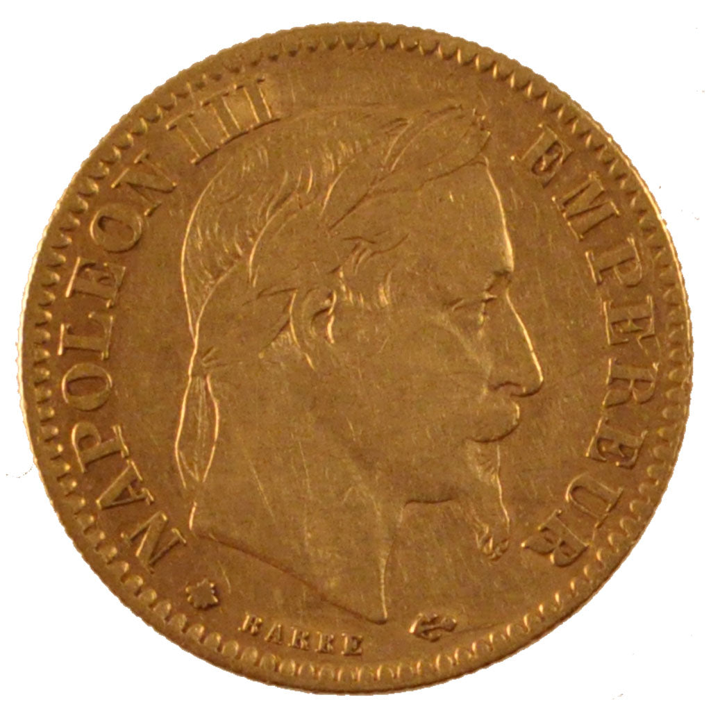 FRANCE, Napoléon III, 10 Francs, 1864, Paris, KM #800.1, EF(40-45), Gold, Gadour