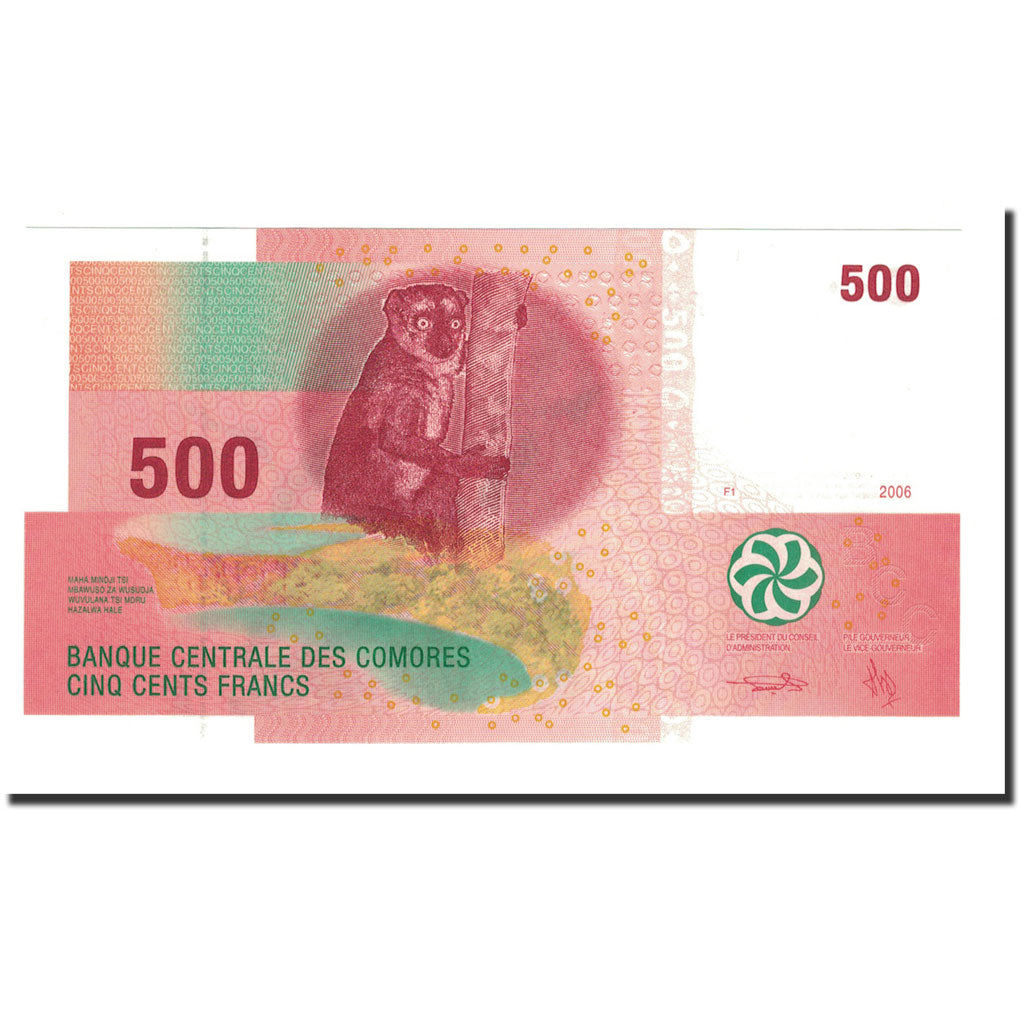 Banknote, Comoros, 500 Francs, 2015, KM:15, UNC(65-70)