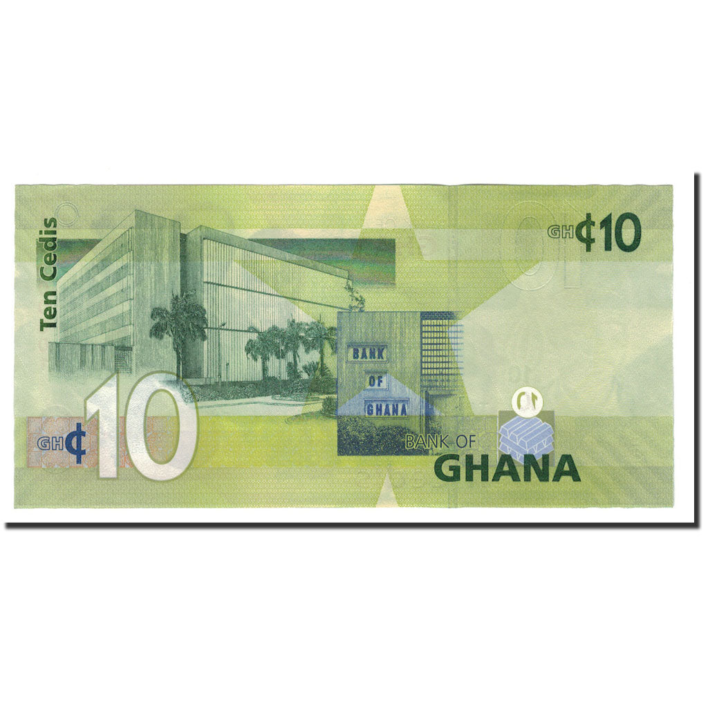 Geldschein, Ghana, 10 Cedis, 2007-2015, 2015-07-01, KM:39f, UNZ