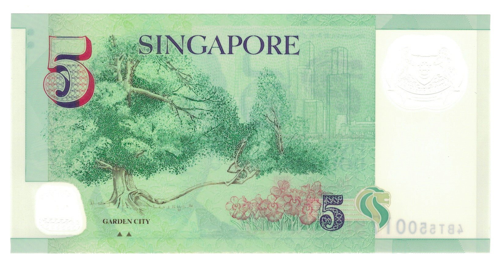Billet, Singapour, 5 Dollars, 2005, KM:47, NEUF