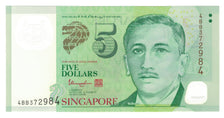 Banknote, Singapore, 5 Dollars, 2005, KM:47, UNC(65-70)