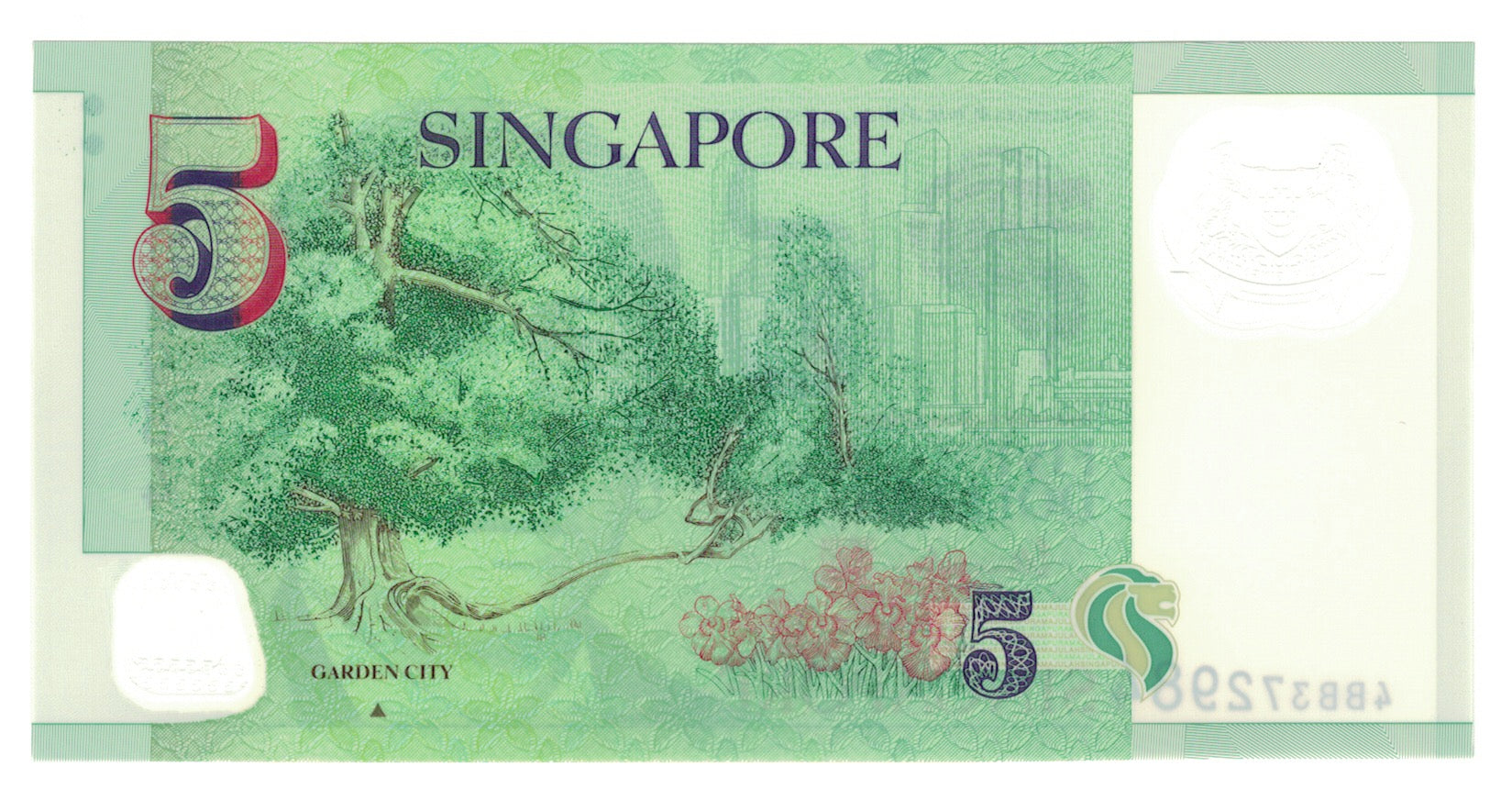 Banknote, Singapore, 5 Dollars, 2005, KM:47, UNC(65-70)
