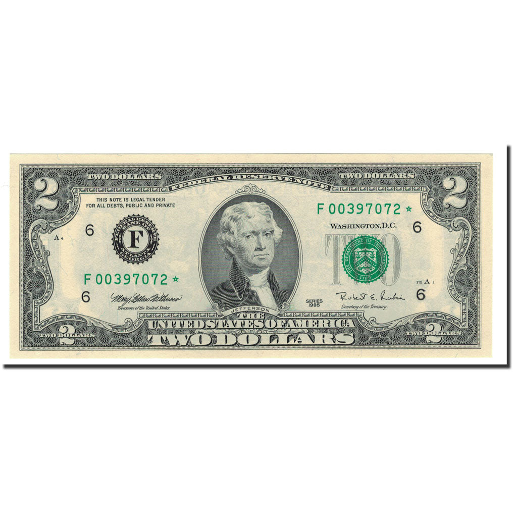 United States, Two Dollars, 1995, KM:4227star, UNC(65-70)