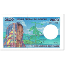 Comoros, 2500 Francs, 1997, KM:13, UNC(65-70)