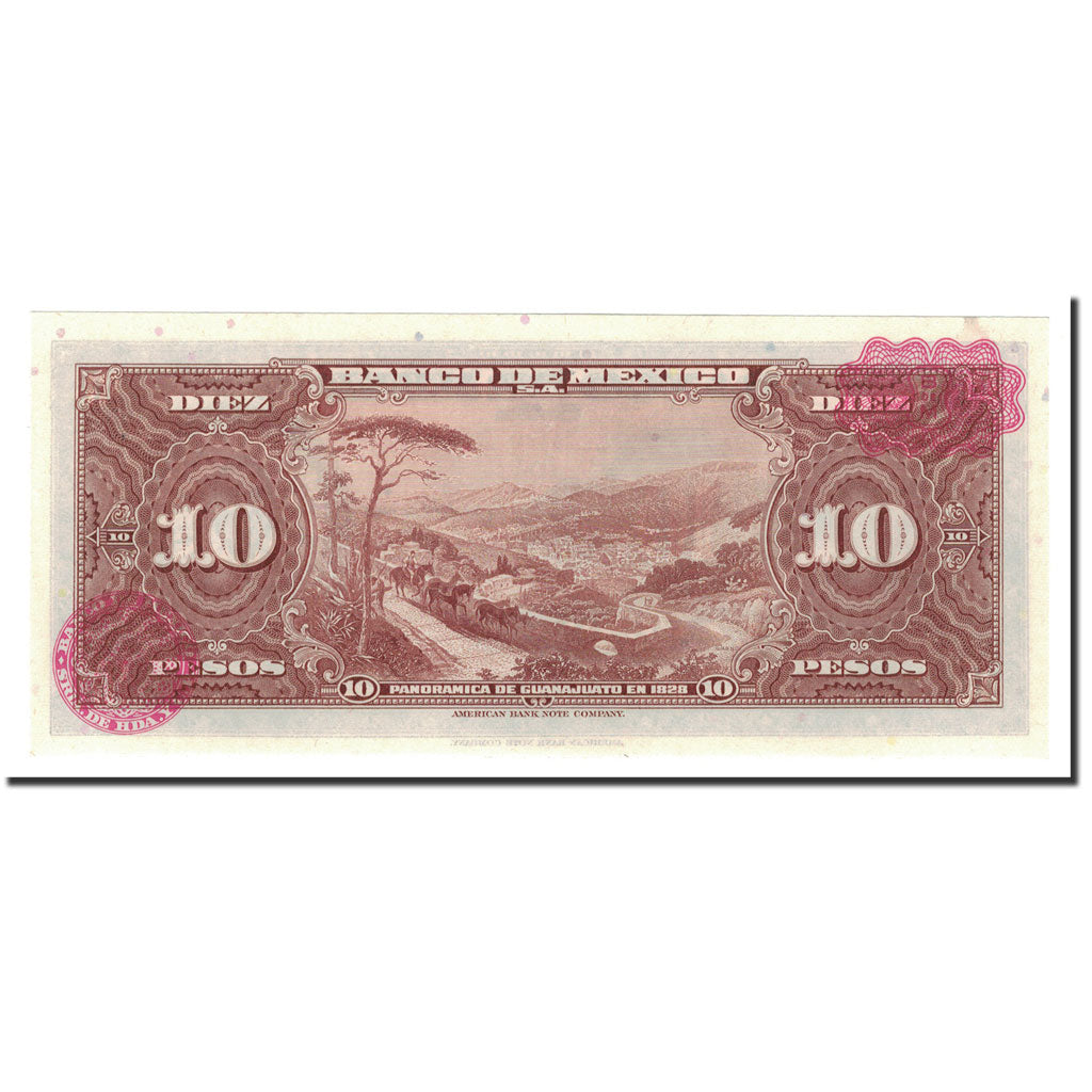 Mexico, 10 Pesos, 1954-1967, 1963-04-24, KM:58j, UNC(65-70)