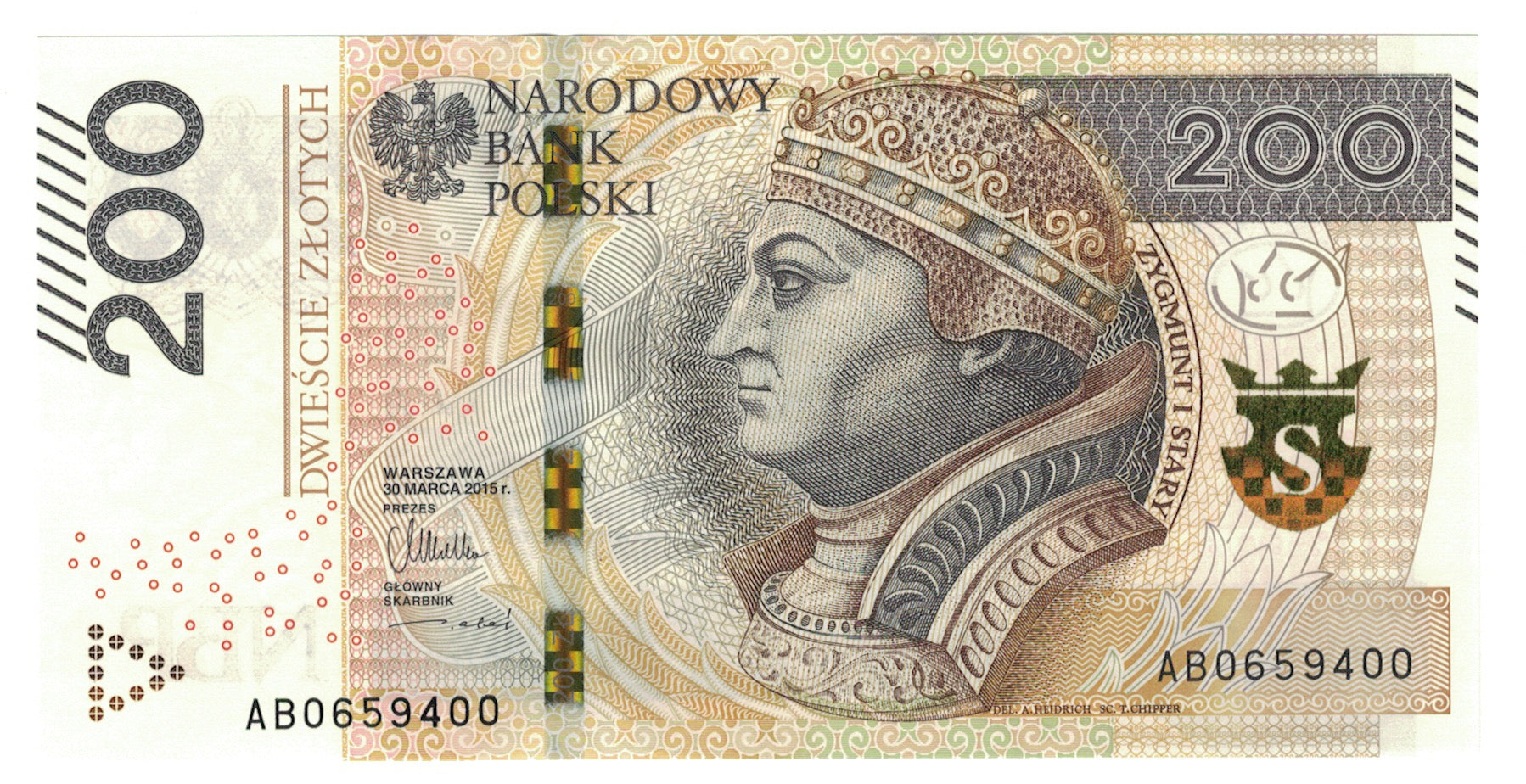 Pologne, 200 Zlotych, 2016, KM:189, 2015-03-03, NEUF