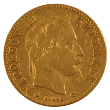 FRANCE, Napoléon III, 10 Francs, 1862, Strasbourg, KM #800.2, EF(40-45), Gold, G