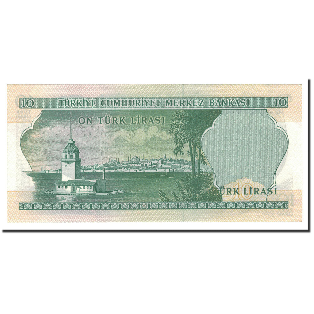 Banknote, Turkey, 10 Lira, 1970, KM:186, UNC(65-70)