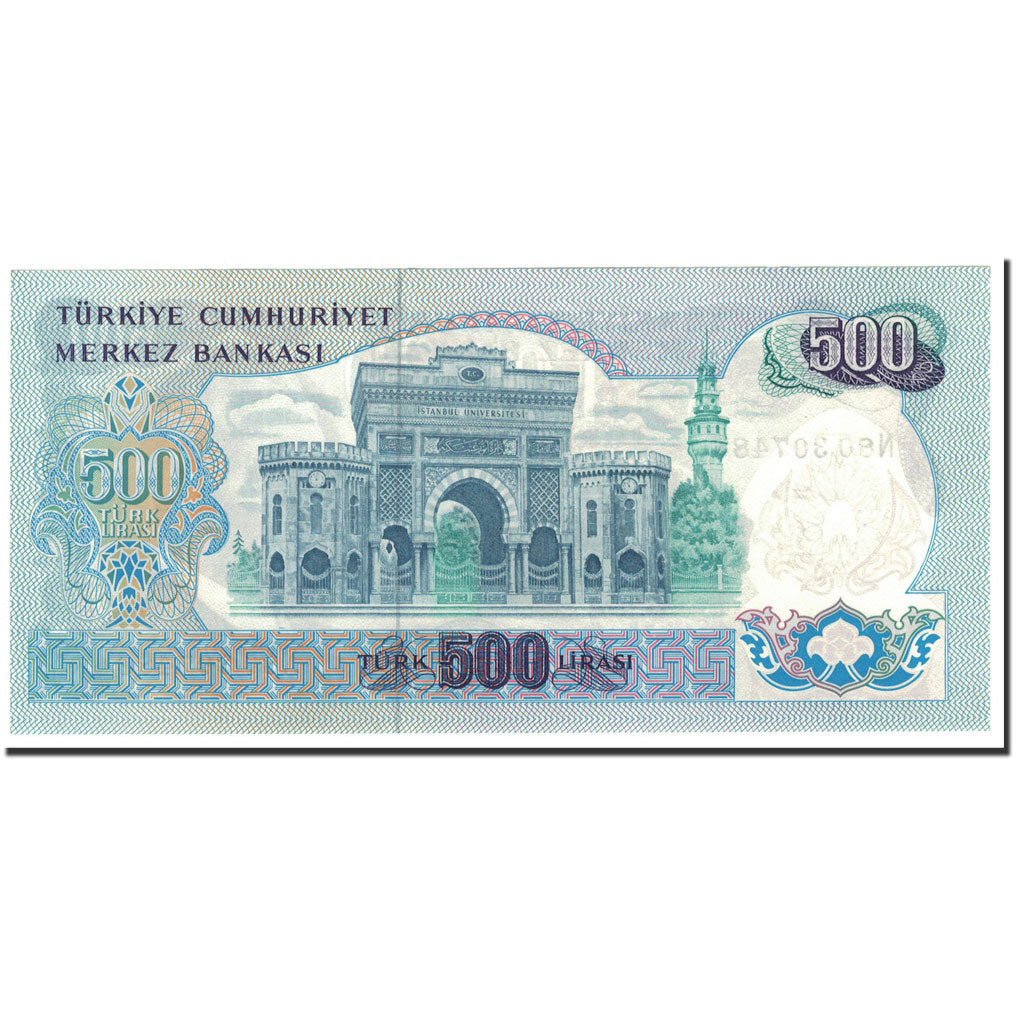 Banknote, Turkey, 500 Lira, 1970, 1971-09-01, KM:190, UNC(65-70)