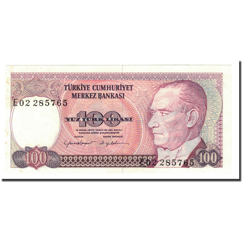 Banknote, Turkey, 100 Lira, 1970, 1984, KM:194b, UNC(64)