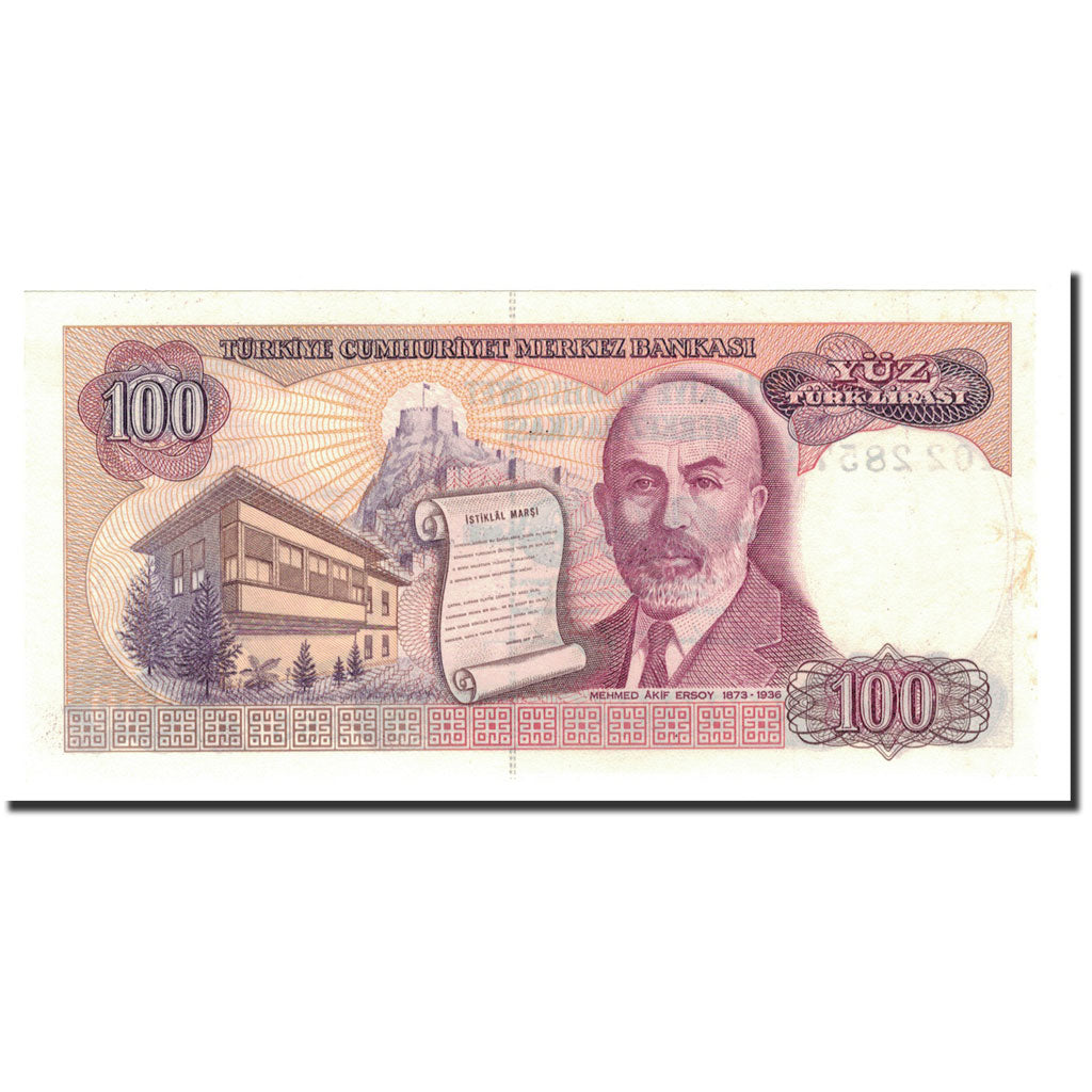 Banknote, Turkey, 100 Lira, 1970, 1984, KM:194b, UNC(64)