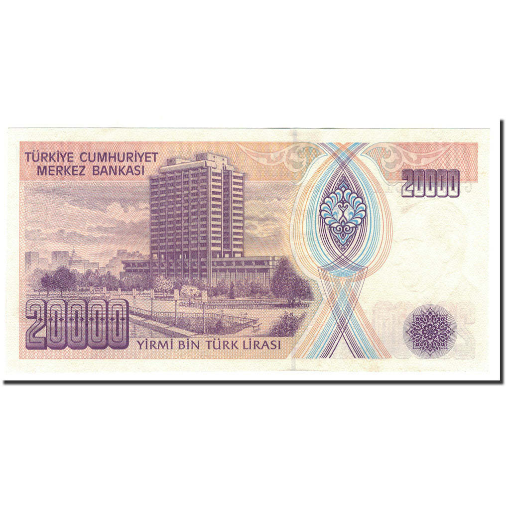 Banknote, Turkey, 20,000 Lira, 1970, 1995, KM:202, UNC(63)