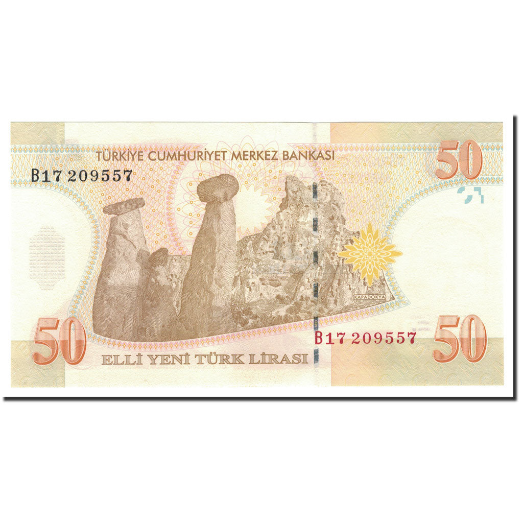 Turkey, 50 New Lira, 2005, KM:220, UNC(65-70)