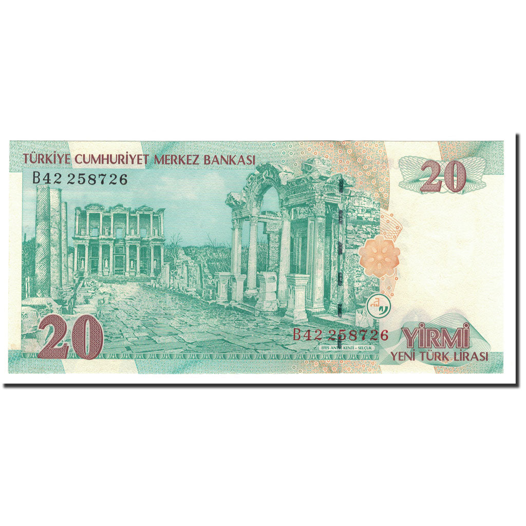 Banknote, Turkey, 20 New Lira, 2005, KM:219, UNC(65-70)
