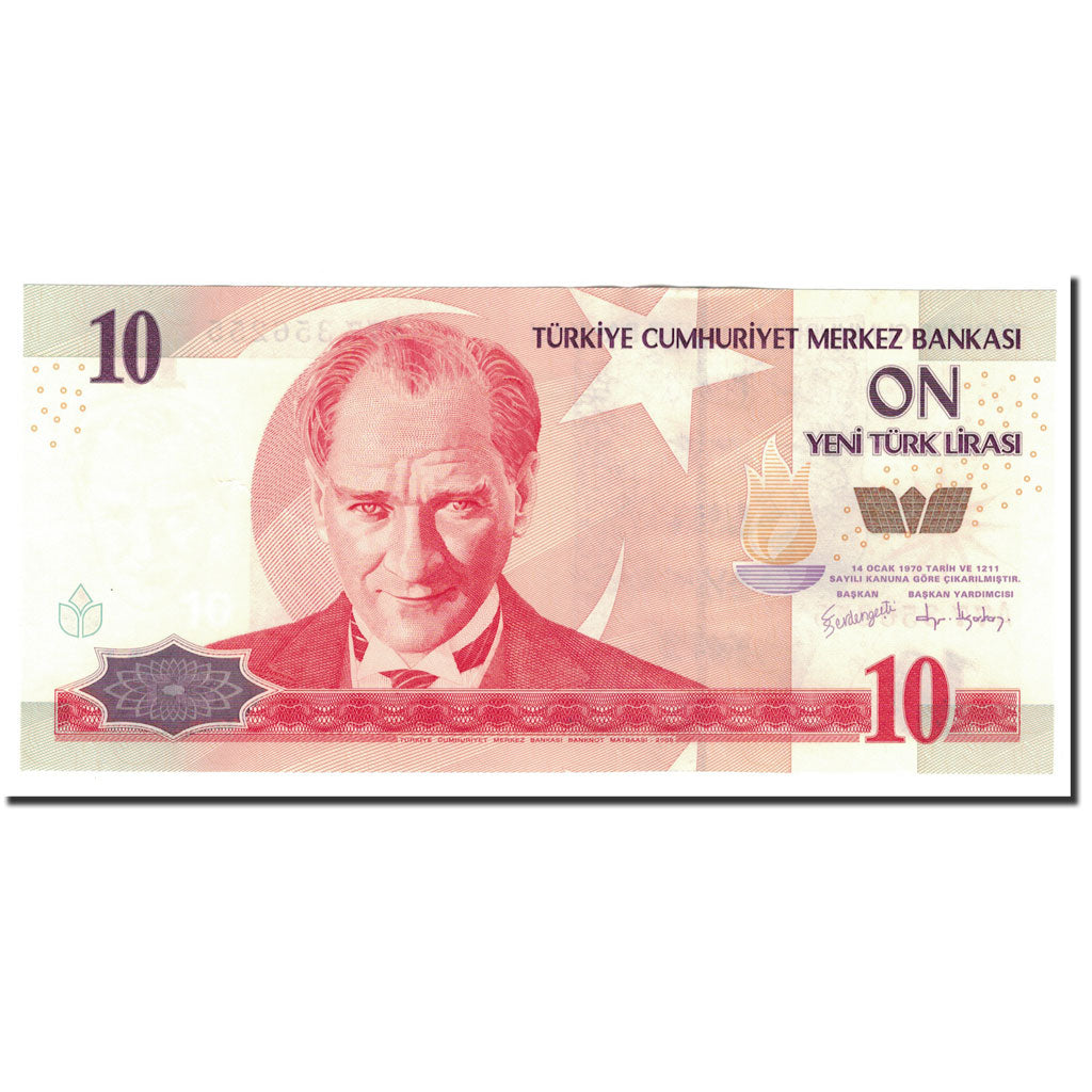Banknote, Turkey, 10 New Lira, 2005, KM:218, UNC(64)